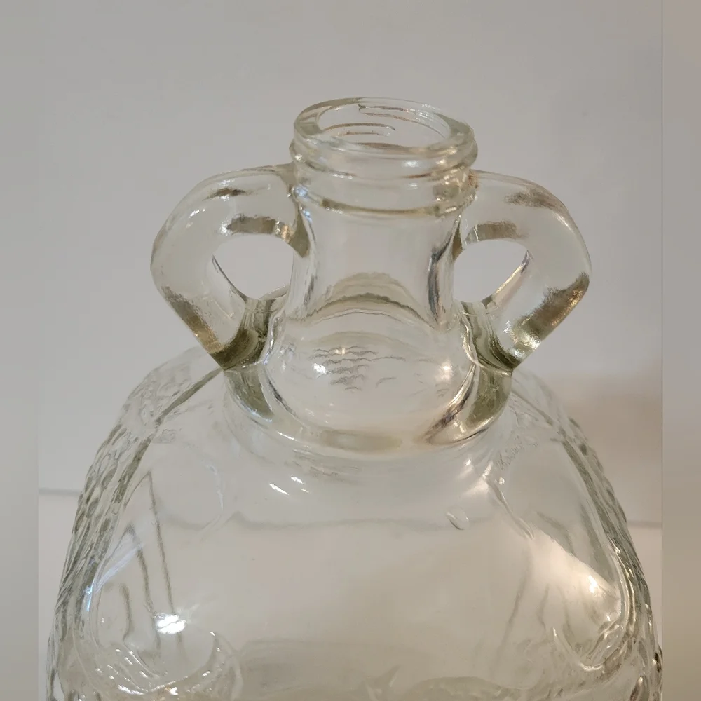 Antique 20s Ball Wine Jug Double Handle